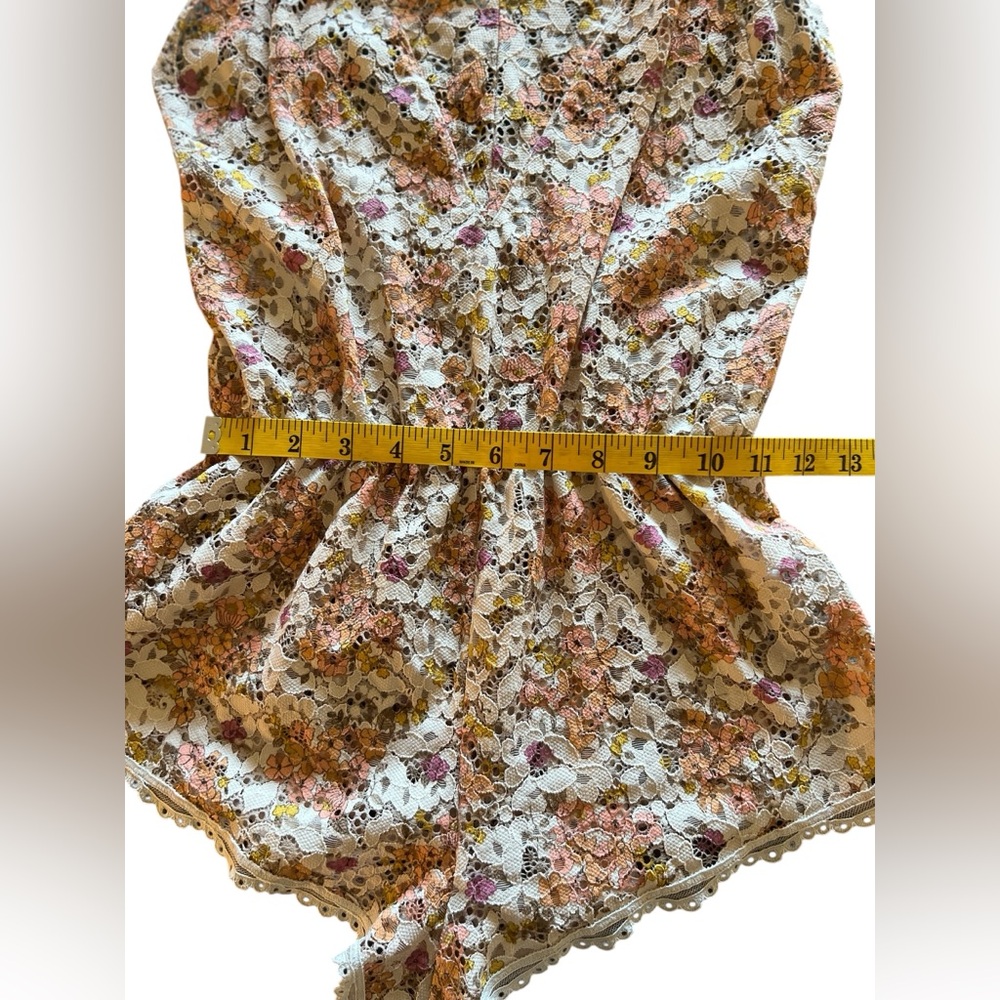 Victoria Secret Crochet Floral Lace Coverup Romper Size XS - Picture 5 of 14
